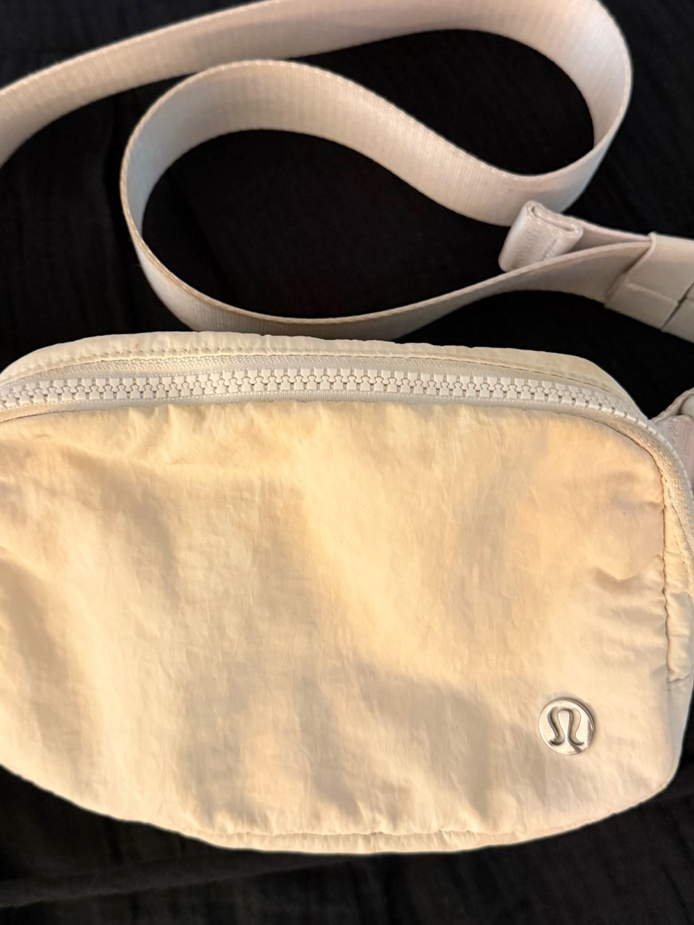lululemon athletica Cream Nylon everywhere belt bag Crossbody Bag 1L